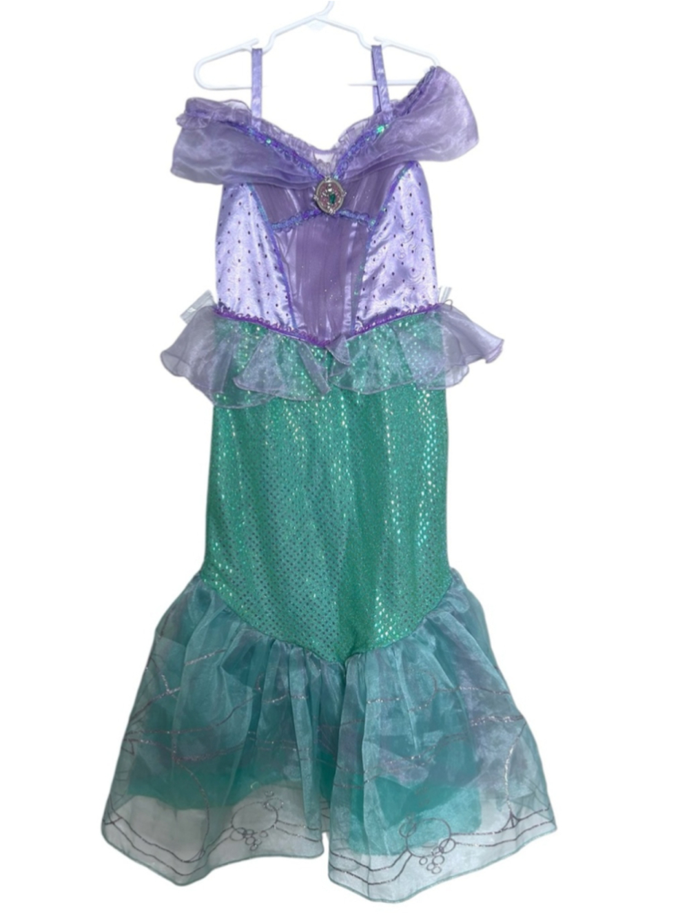 DISNEY Store Little Mermaid Princess Ariel Dress Halloween Costume Girls Sz 7/8